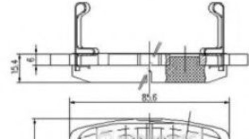 Set placute frana,frana disc MITSUBISHI LANCE