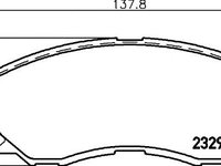 Set placute frana, frana disc MITSUBISHI PAJERO 94- - Cod intern: W20119987 - LIVRARE DIN STOC in 24 ore!!!