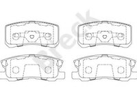 Set placute frana,frana disc MITSUBISHI PAJERO IV (V8_W, V9_W) (2006 - 2016) Break 23582 00 702 00 piesa NOUA