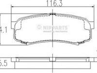 Set placute frana,frana disc MITSUBISHI PAJERO/SHOGUN (V90, V80, V8_V) (2006 - 2016) NIPPARTS J3612010