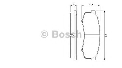 Set placute frana,frana disc MITSUBISHI PAJER