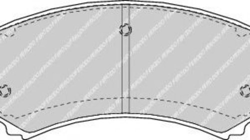 Set placute frana,frana disc MITSUBISHI PAJER