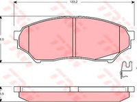 Set placute frana,frana disc MITSUBISHI PAJERO MINI (H5_A) (1994 - 2012) TRW GDB3270