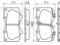 Set placute frana,frana disc MITSUBISHI PAJERO/SHOGUN (V90, V80, V8_V) (2006 - 2016) BOSCH 0 986 494 153