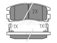 Set placute frana,frana disc MITSUBISHI SAPPORO Mk III (E16A), MITSUBISHI 3000 GT (Z16A), MITSUBISHI CHARIOT (N3_W, N4_W) - MEYLE 025 217 0615/W