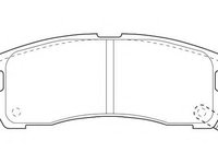 Set placute frana,frana disc MITSUBISHI SAPPORO Mk III (E16A), MITSUBISHI SIGMA (F2_A, F1_A), MITSUBISHI CHARIOT (N3_W, N4_W) - WAGNER WBP21706A