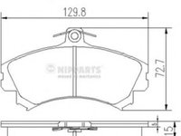 Set placute frana,frana disc MITSUBISHI SPACE STAR (DG_A) (1998 - 2004) NIPPARTS J3605036