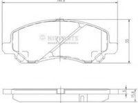 Set placute frana,frana disc MITSUBISHI SPACE RUNNER (N1_W, N2_W) (1991 - 1999) NIPPARTS J3605046