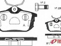 Set placute frana,frana disc MITSUBISHI SPACE STAR (DG_A), MITSUBISHI MIRAGE VI (Z3_A, Z2_A), MITSUBISHI COLT Cabriolet (RG) - METZGER 0605.02