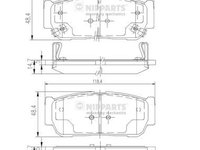 Set placute frana frana disc N3610402 NIPPARTS pentru Kia Sorento