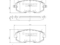 Set placute frana,frana disc NIPPARTS J3607015