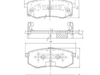 Set placute frana,frana disc NIPPARTS J3610302