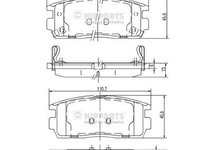 Set placute frana,frana disc NIPPARTS J3610905