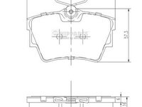 Set placute frana,frana disc NIPPARTS J3611047