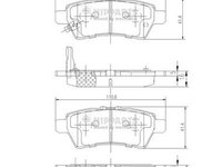 Set placute frana,frana disc NIPPARTS J3611050