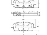 Set placute frana,frana disc NIPPARTS N3610906