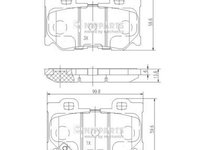 Set placute frana,frana disc NIPPARTS N3611053