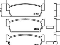 Set placute frana,frana disc NISSAN 240 SX (S13), INFINITI M30 cupe, INFINITI M30 Convertible - MINTEX MDB1576