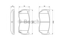 Set placute frana,frana disc NISSAN ALMERA I (N15) (1995 - 2000) BOSCH 0 986 424 369 piesa NOUA