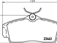 Set placute frana,frana disc NISSAN ALMERA II (N16) (2000 - 2016) TEXTAR 2346302 piesa NOUA