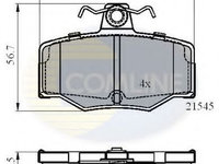 Set placute frana,frana disc NISSAN ALMERA TINO (V10) (1998 - 2006) COMLINE CBP0878 piesa NOUA