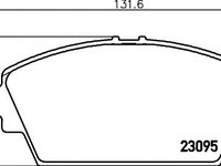 Set placute frana,frana disc NISSAN ALMERA TINO (V10) (1998 - 2006) TEXTAR 2309501 piesa NOUA