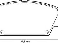 Set placute frana,frana disc NISSAN ALMERA TINO (V10), NISSAN PRIMERA (P12), NISSAN PRIMERA Traveller (WP12) - STOP 572428S