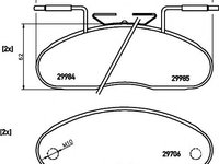 Set placute frana,frana disc NISSAN CABSTAR E, NISSAN TRADE bus, NISSAN TRADE platou / sasiu - MINTEX MDB1729