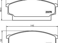 Set placute frana,frana disc NISSAN CABSTAR, LDV CUB - TEXTAR 2337001