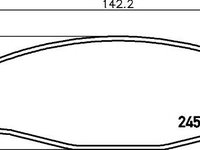 Set placute frana,frana disc NISSAN CABSTAR, NISSAN CABSTAR platou / sasiu (F23, H41, H42) - HELLA PAGID 8DB 355 013-721