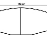 Set placute frana,frana disc NISSAN CABSTAR, NISSAN PATROL Station Wagon (W260), NISSAN PATROL Station Wagon (W160) - JURID 572362J