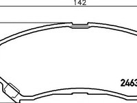 Set placute frana,frana disc NISSAN DUALIS (J10, JJ10), NISSAN X-TRAIL (T31), NISSAN (DONGFENG) QASHQAI - MINTEX MDB2938