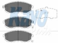 Set placute frana,frana disc NISSAN MAXIMA II limuzina (J30), NISSAN 240 SX (S13), NISSAN MAXIMA (A32) - KAVO PARTS KBP-6528