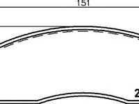 Set placute frana,frana disc NISSAN MAXIMA II limuzina (J30) - MINTEX MDB1681