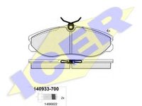 Set placute frana,frana disc NISSAN MISTRAL II (R20), NISSAN SERENA (C23M), FORD MAVERICK (UDS, UNS) - ICER 140933-700