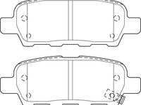 Set placute frana,frana disc NISSAN MURANO (Z51) (2007 - 2016) OE D4060JA00J piesa NOUA