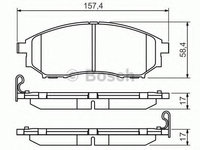 Set placute frana,frana disc NISSAN MURANO (Z51) (2007 - 2016) BOSCH 0 986 494 295