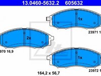 Set placute frana,frana disc NISSAN NAVARA (D22) (1997 - 2016) ATE 13.0460-5632.2 piesa NOUA