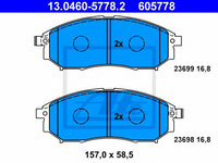 Set placute frana,frana disc NISSAN NAVARA (D40) (2004 - 2020) ATE 13.0460-5778.2