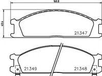 Set placute frana,frana disc NISSAN NAVARA platou / sasiu (D22) (1997 - 2016) TEXTAR 2134702 piesa NOUA