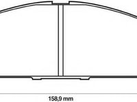 Set placute frana,frana disc NISSAN PATHFINDER (R50), INFINITI Q45 I, INFINITI QX - JURID 572466J