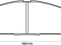 Set placute frana,frana disc NISSAN PATHFINDER (R50), INFINITI Q45 I, INFINITI QX - STOP 572466S