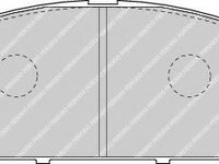 Set placute frana,frana disc NISSAN PATROL GR V Wagon (Y61) (1997 - 2016) FERODO FDB1577 piesa NOUA