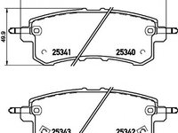 Set placute frana,frana disc NISSAN PATROL III (Y62), INFINITI QX56, INFINITI QX80 - HELLA PAGID 8DB 355 019-541