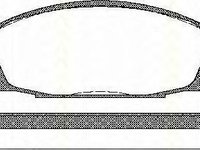 Set placute frana,frana disc NISSAN PATROL Station Wagon (W260), NISSAN PATROL Hardtop (K260), NISSAN SAFARI I (Y60, GR) - TRISCAN 8110 14010