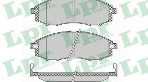 Set placute frana, frana disc NISSAN PICK UP 