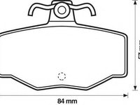 Set placute frana,frana disc NISSAN PRIMERA (P10), NISSAN PRIMERA Hatchback (P10), NISSAN PULSAR I hatchback (N15) - STOP 571421S