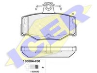 Set placute frana,frana disc NISSAN PRIMERA (P10), NISSAN PRIMERA Hatchback (P10), NISSAN PRIMERA (P11) - ICER 180804-700