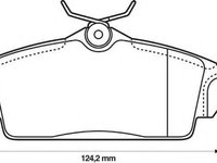 Set placute frana,frana disc NISSAN PRIMERA (P11), NISSAN PRIMERA Hatchback (P11), NISSAN PRIMERA Break (WP11) - STOP 572422S