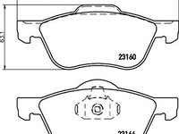 Set placute frana, frana disc NISSAN PRIMERA - punte fata - Cod intern: W20157627 - LIVRARE DIN STOC in 24 ore!!!